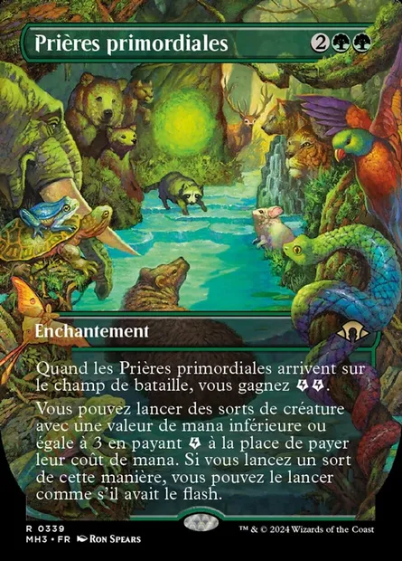 Prières primordiales, carte Magic MH3 339 — extension Modern Horizons 3