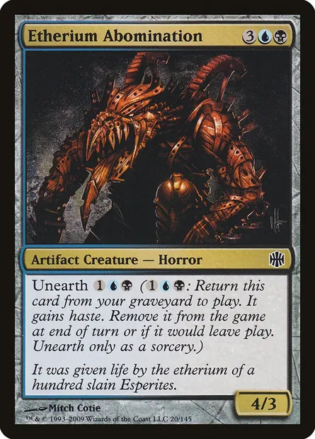 Etherium Abomination, Magic card ARB 20 — Alara Reborn set