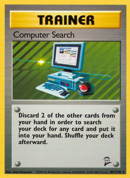 Computer Search, Pokémon card B2 101 — Base Set 2 set
