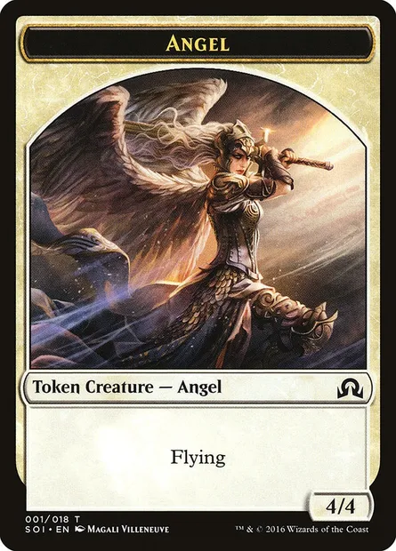 Angel, Magic card TSOI 1 — Shadows over Innistrad Tokens set