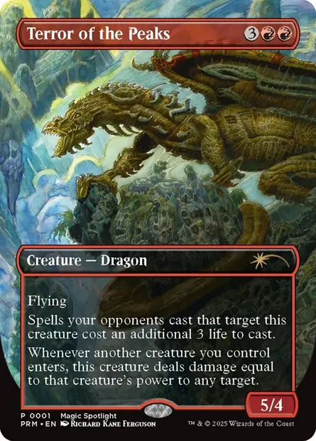 Terreur des pics, carte Magic PSPL 1 — extension Spotlight Series