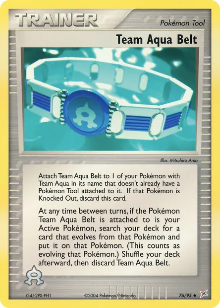 Team Aqua Belt, Pokémon card MA 76 — Team Magma vs Team Aqua set