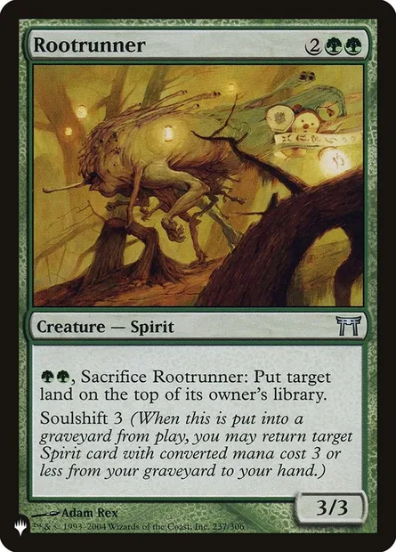 Rootrunner, Magic card PLST CHK-237 — The List set