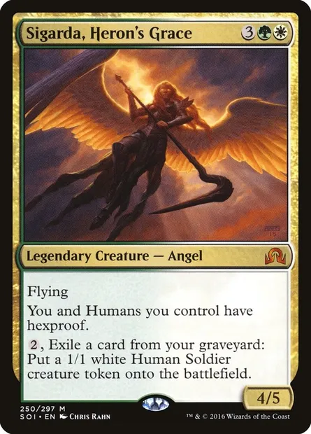 Sigarda, Heron's Grace, Magic card SOI 250 — Shadows over Innistrad set