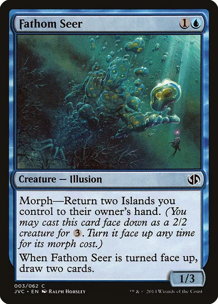 Fathom Seer, Magic card JVC 3 — Duel Decks Anthology: Jace vs. Chandra set