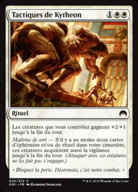 Tactiques de Kytheon, carte Magic ORI 25 — extension Magic Origines