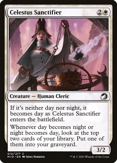 Celestus Sanctifier, Magic card MID 12 — Innistrad: Midnight Hunt set