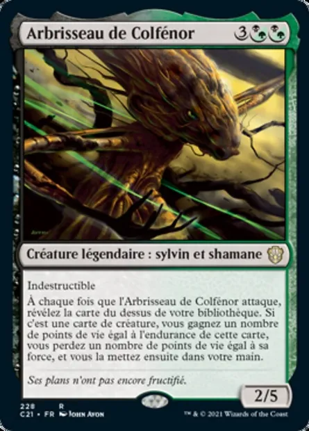 Arbrisseau de Colfénor, carte Magic C21 228 — extension Commander 2021