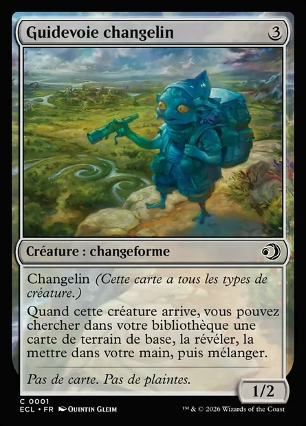 Guidevoie changelin, carte Magic ECL 1 — extension Lorwyn Eclipsed