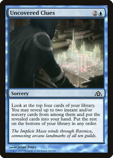 Uncovered Clues, Magic card DGM 19 — Dragon's Maze set