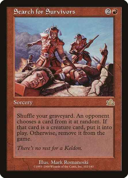 Search for Survivors, Magic card PCY 102 — Prophecy set