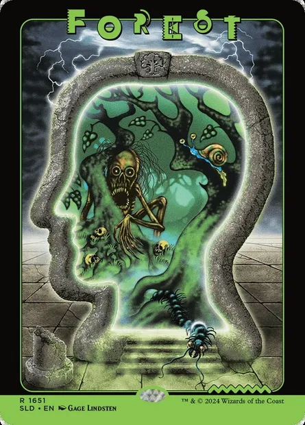 Forêt, carte Magic SLD 1651 — extension Secret Lair Drop