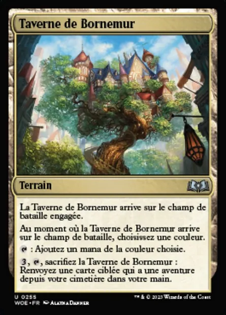 Taverne de Bornemur, carte Magic WOE 255 — extension Wilds of Eldraine