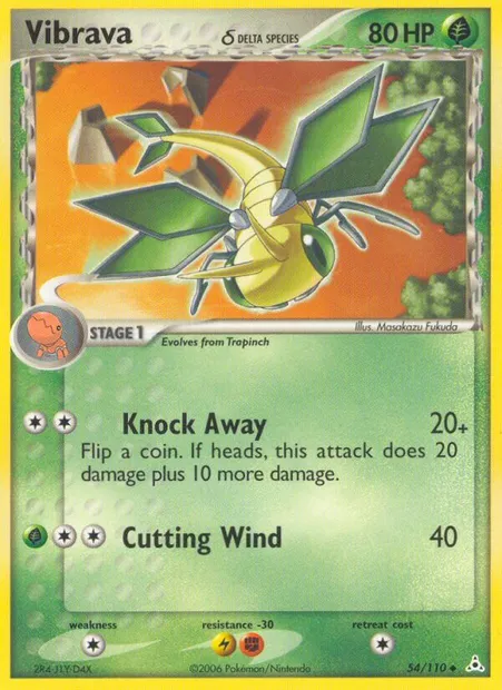 Vibrava δ, Pokémon card HP 54 — Holon Phantoms set