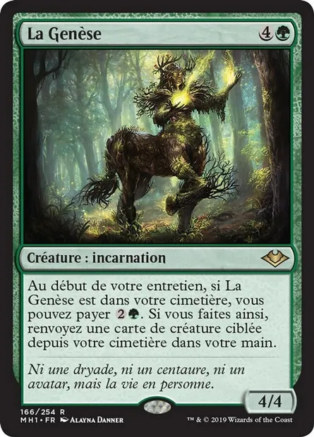La Genèse, carte Magic MH1 166 — extension Horizons du Modern