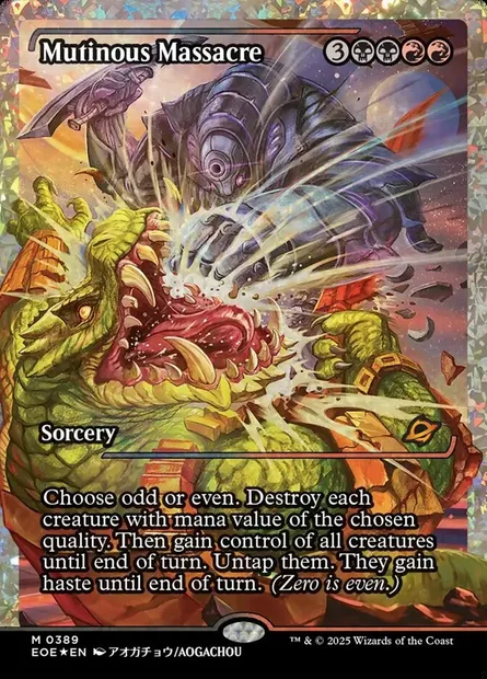 Mutinous Massacre, Magic card EOE 389 — Edge of Eternities set