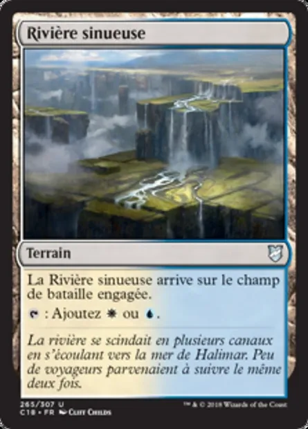 Rivière sinueuse, carte Magic C18 265 — extension Commander 2018