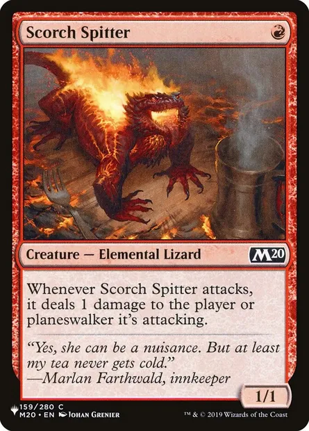 Scorch Spitter, Magic card PLST M20-159 — The List set
