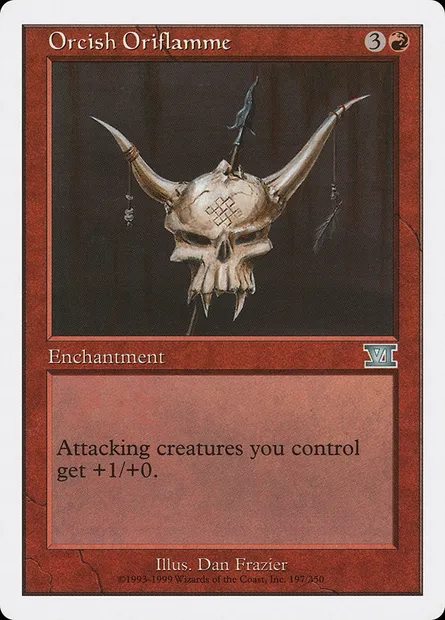 Oriflamme orque, carte Magic 6ED 197 — extension Classic Sixth Edition