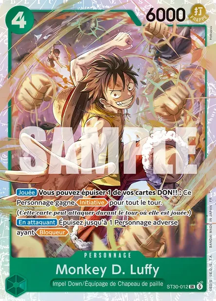 Monkey D. Luffy, carte One Piece ST30-012 — extension LUFFY ET ACE
