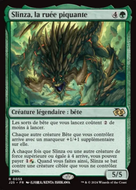 Slinza, la ruée piquante, carte Magic J25 55 — extension Foundations Jumpstart