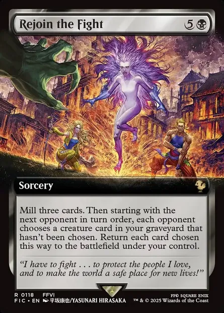 Rejoin the Fight, Magic card FIC 118 — Final Fantasy Commander set