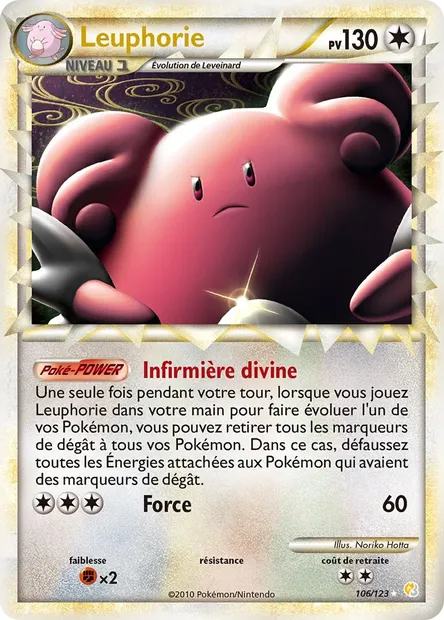 Leuphorie, carte Pokémon HS 106 — extension HeartGold SoulSilver