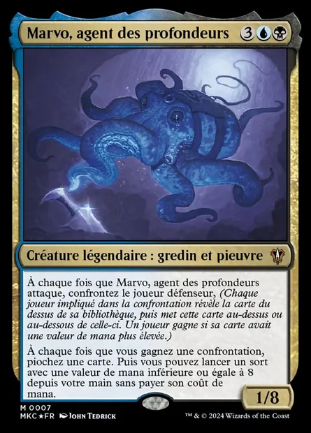 Marvo, agent des profondeurs, carte Magic MKC 7 — extension Murders at Karlov Manor Commander