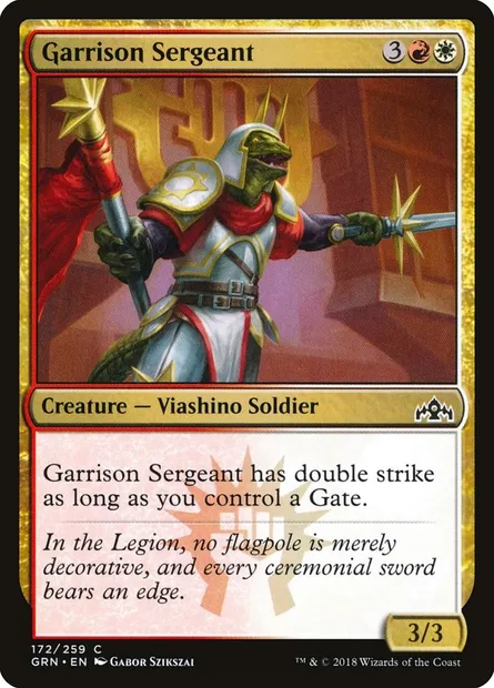 Garrison Sergeant, Magic card GRN 172 — Guilds of Ravnica set
