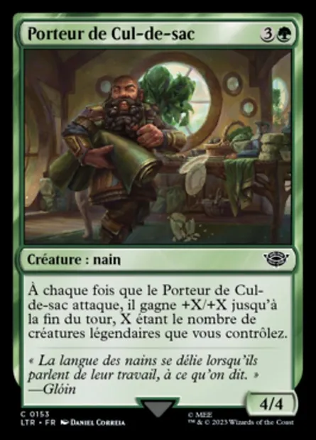 Porteur de Cul-de-sac, carte Magic LTR 153 — extension Le Seigneur des Anneaux : chroniques de la Terre du Milieu