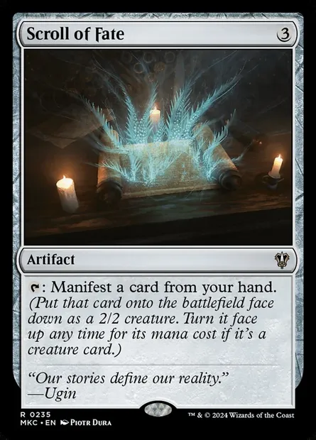 Scroll of Fate, Magic card MKC 235 — Murders at Karlov Manor Commander set