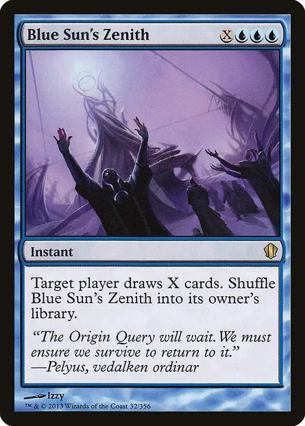 Blue Sun's Zenith, Magic card C13 32 — Commander 2013 set