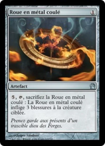Roue en métal coulé, carte Magic THS 215 — extension Theros