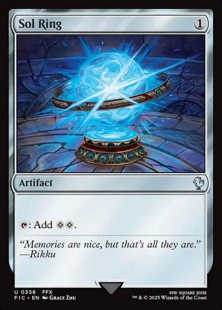 Sol Ring, Magic card FIC 358 — Final Fantasy Commander set