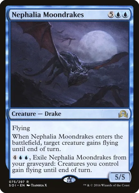 Nephalia Moondrakes, Magic card SOI 75 — Shadows over Innistrad set