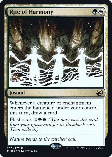 Rite de l'harmonie, carte Magic PMID 236s — extension Innistrad: Midnight Hunt Promos