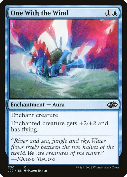 One With the Wind, Magic card J22 330 — Jumpstart 2022 set