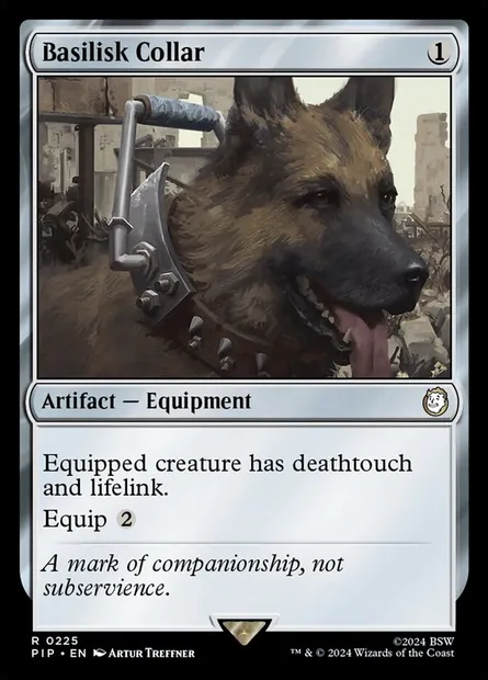 Basilisk Collar, Magic card PIP 225 — Fallout set
