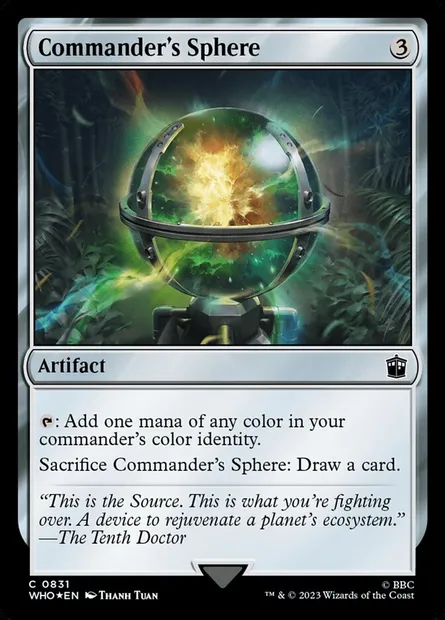 Commander's Sphere, Magic card WHO 831 — Doctor Who set