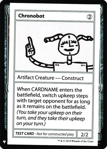 Chronobot, Magic card CMB1 105 — Mystery Booster Playtest Cards 2019 set