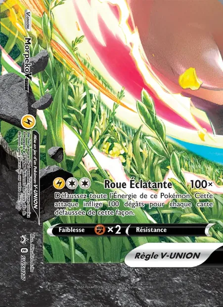 Morpeko V-UNION, carte Pokémon SWSH 217 — extension Promo SWSH