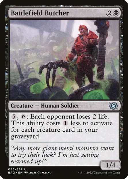 Battlefield Butcher, Magic card BRO 86 — The Brothers' War set