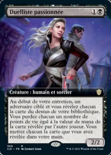 Duelliste passionnée, carte Magic C21 369 — extension Commander 2021