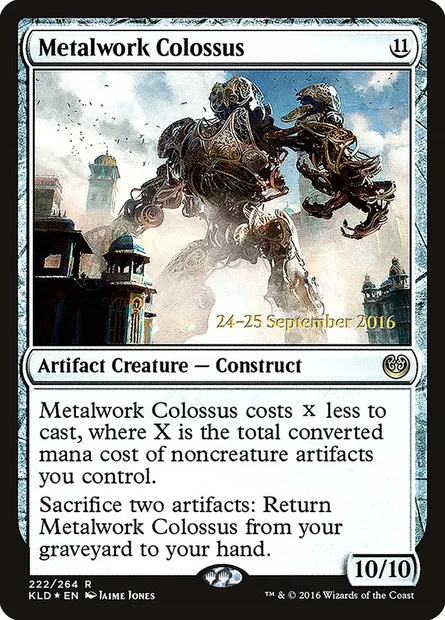 Metalwork Colossus, Magic card PKLD 222s — Kaladesh Promos set