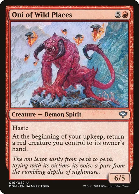 Oni des lieux sauvages, carte Magic DDN 19 — extension Duel Decks: Speed vs. Cunning