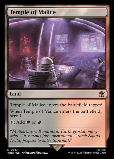 Temple of Malice, Magic card WHO 317 — Doctor Who set