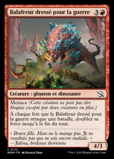 Balafreur dressé pour la guerre, carte Magic MOM 172 — extension L'invasion des machines