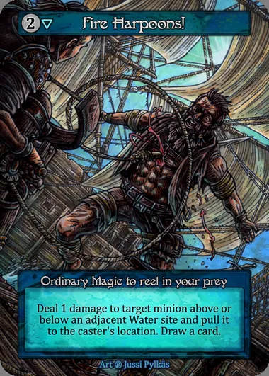 Fire Harpoons!, Sorcery card BET 218 — Beta set
