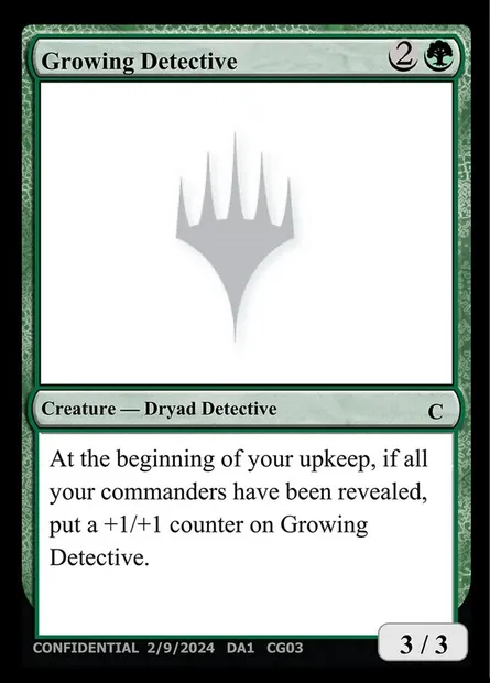 Growing Detective, Magic card UNK CG03b — Unknown Event set