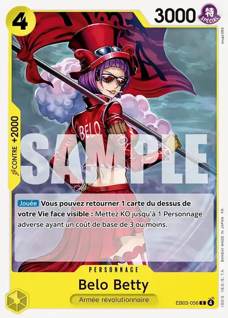 Belo Betty, carte One Piece EB03-056 — extension ONE PIECE HEROINES EDITION